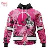 BEST NFL Cleveland Browns, Specialized Design In Classic Style With Paisley! IN OCTOBER WE WEAR PINK BREAST CANCER 3D Hoodie