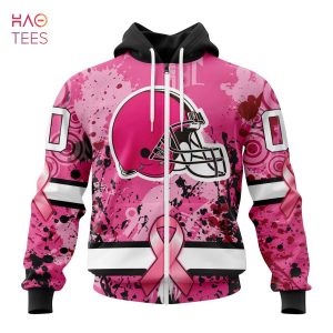 BEST NFL Cleveland Browns, Specialized Design I Pink I Can! IN OCTOBER WE WEAR PINK BREAST CANCER 3D Hoodie