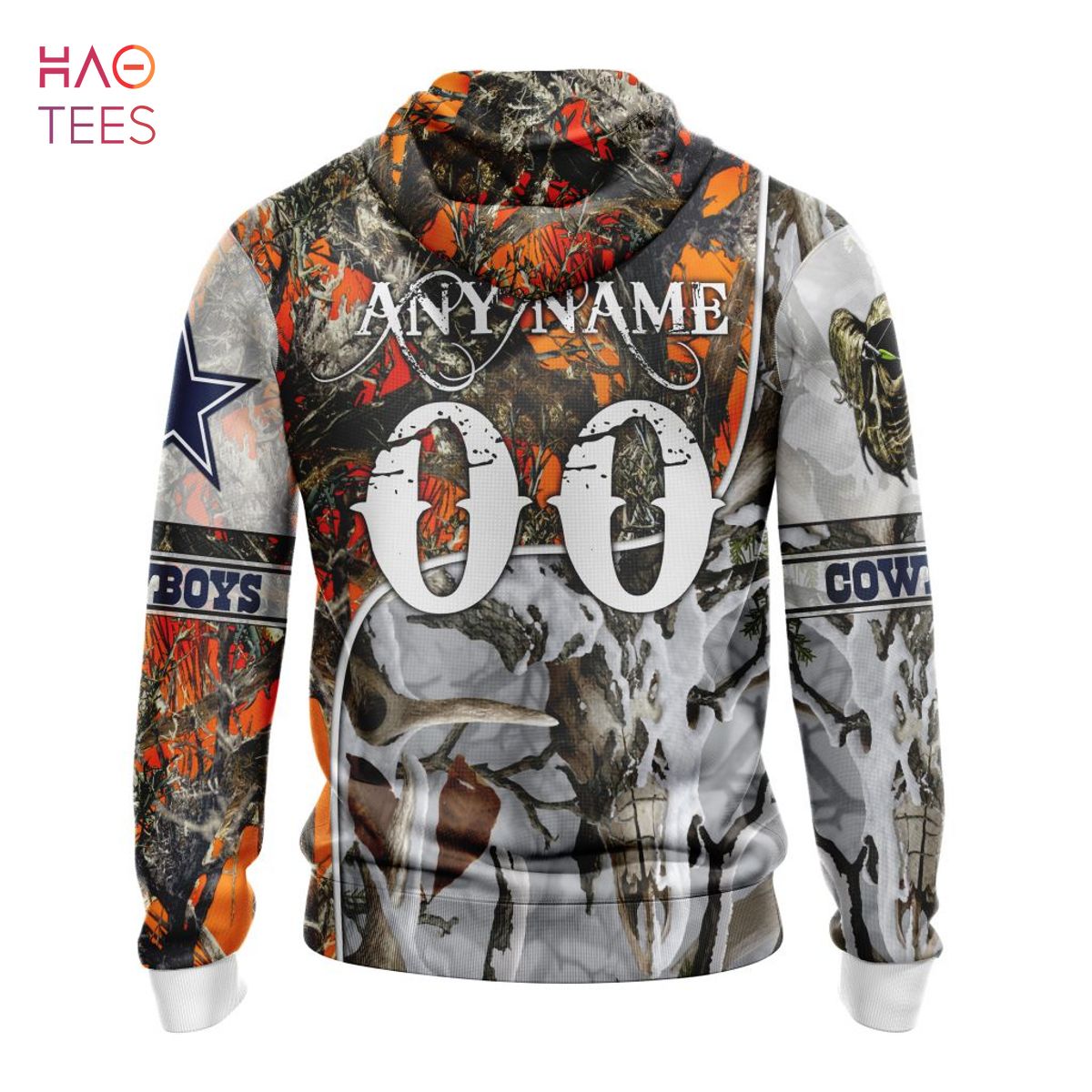 Dallas Cowboys NFL Football Camo Hunting Flag Hoodie 3D All Over Print