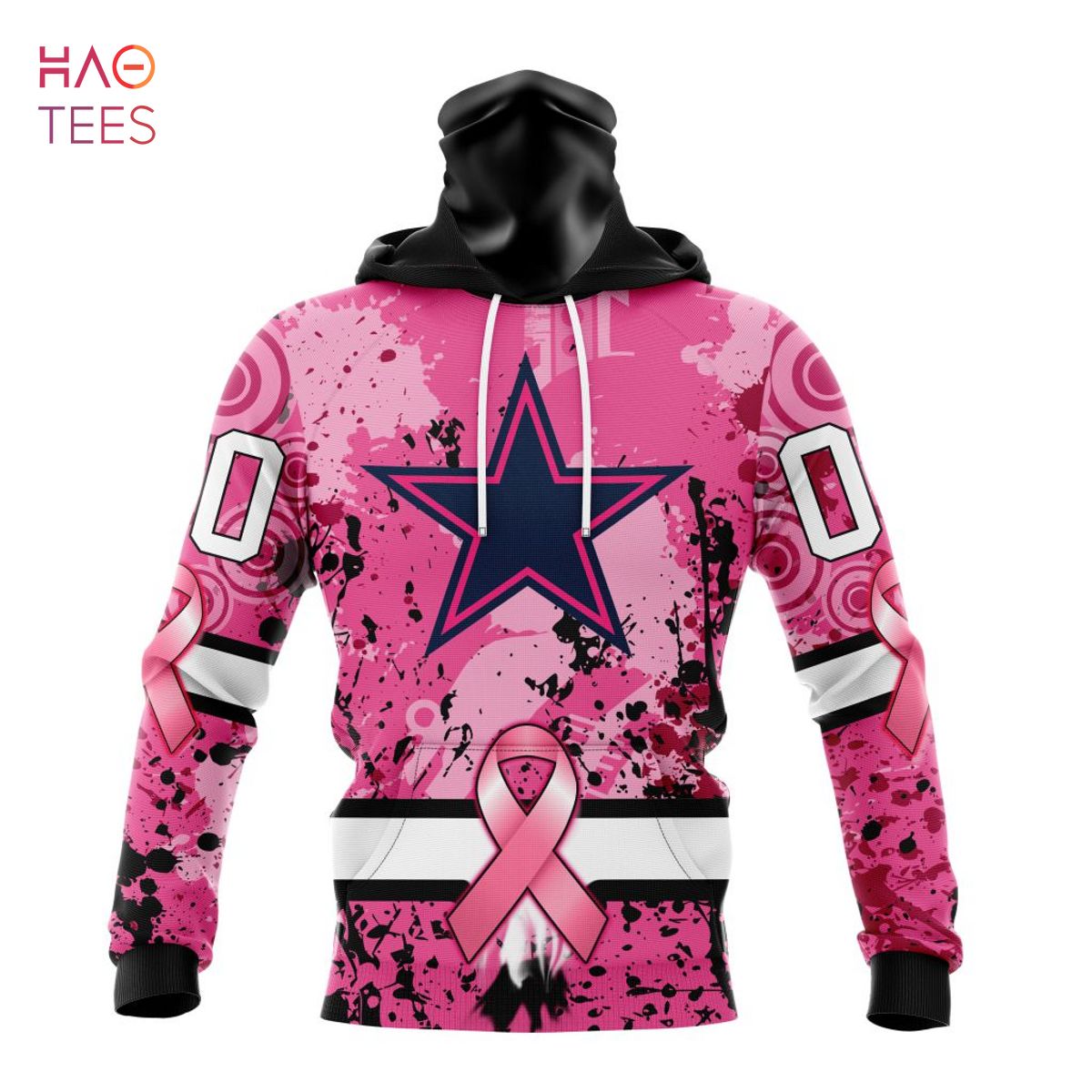 NFL Dallas Cowboys 3D Hoodie Pink Can In October We Wear Pink