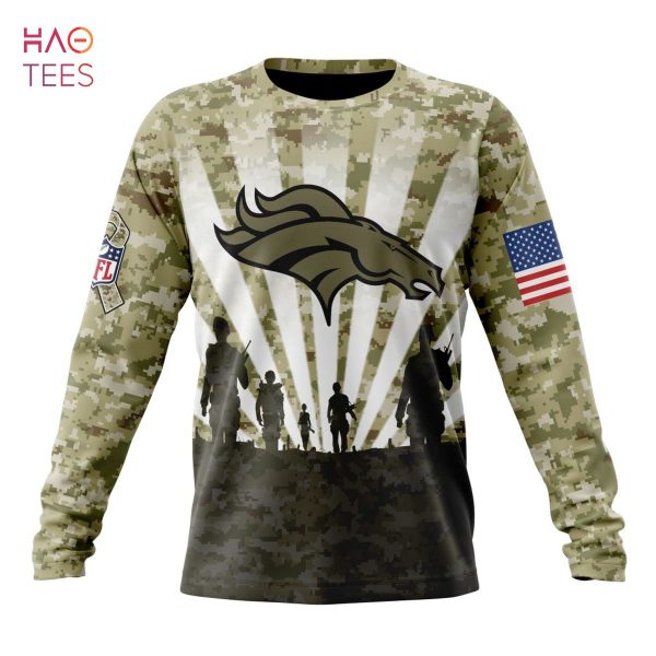 BEST NFL Denver Broncos Salute To Service – Honor Veterans And Their Families 3D Hoodie