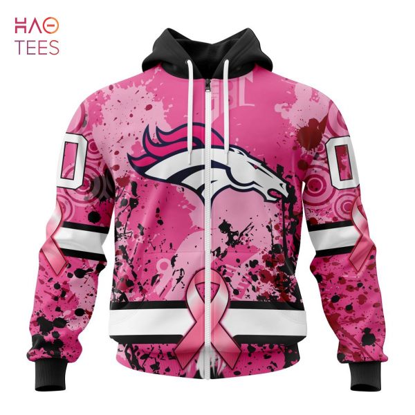 BEST NFL Denver Broncos, Specialized Design I Pink I Can! IN OCTOBER WE WEAR PINK BREAST CANCER 3D Hoodie