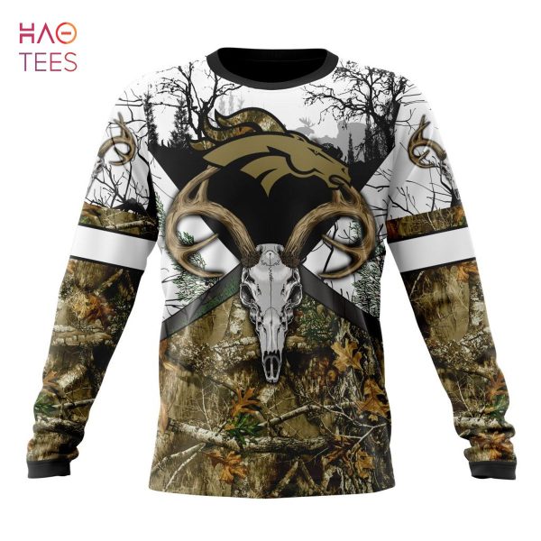 BEST NFL Denver Broncos, Specialized Specialized Design Wih Deer Skull And Forest Pattern For Go Hunting 3D Hoodie