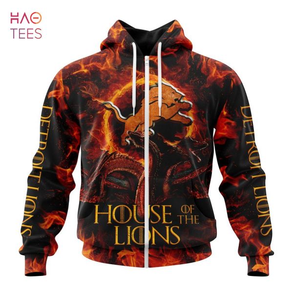 BEST NFL Detroit Lions GAME OF THRONES – HOUSE OF THE LIONS 3D Hoodie