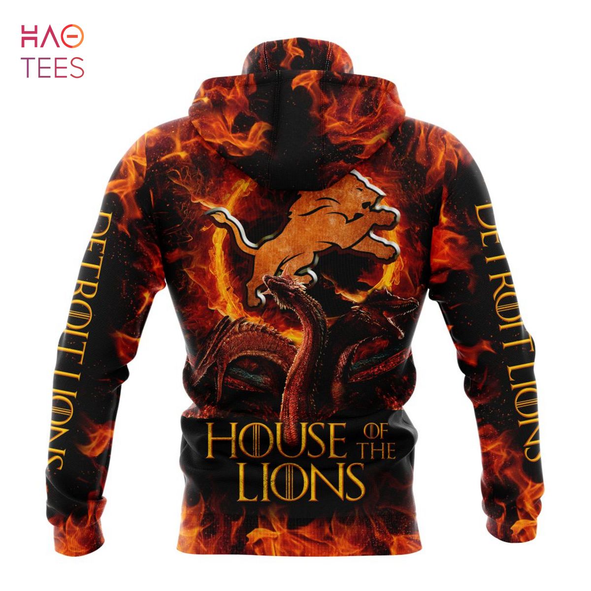 BEST NFL Detroit Lions GAME OF THRONES - HOUSE OF THE LIONS 3D Hoodie