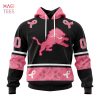 Latest Pink Detroit Lions Football Team Hoodie - William Jacket