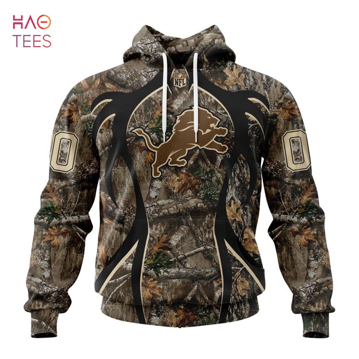 BEST NFL Detroit Lions, Speicla Camo Realtree Hunting 3D Hoodie