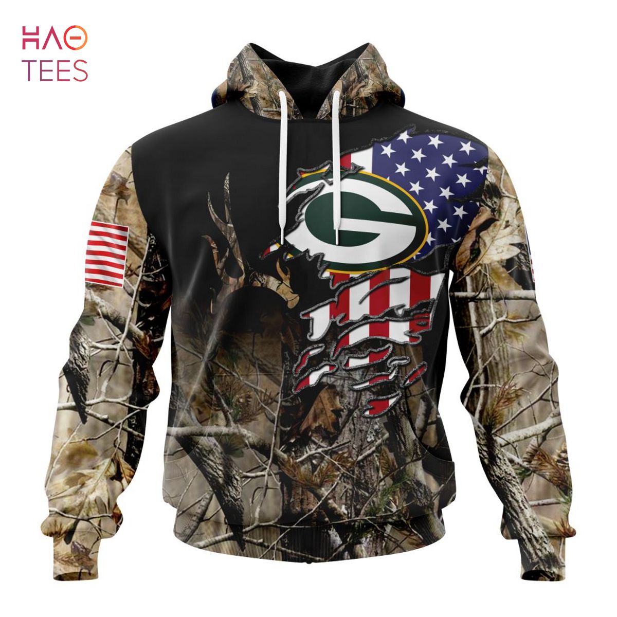 BEST NFL Green Bay Packers Special Camo Realtree Hunting 3D Hoodie