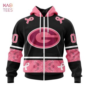 BEST NFL Green Bay Packers, Specialized Design In Classic Style With Paisley! IN OCTOBER WE WEAR PINK BREAST CANCER 3D Hoodie