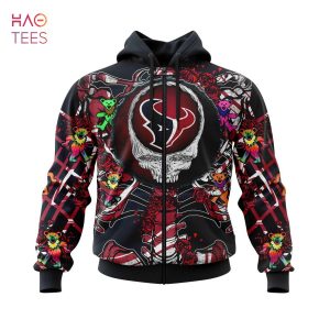 BEST NFL Houston Texans Mix Grateful Dead, Personalized Name & Number Specialized Concepts Kits 3D Hoodie