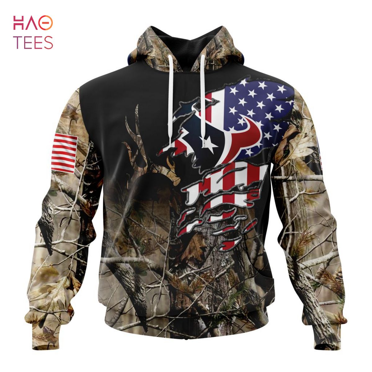 BEST NFL Houston Texans Special Camo Realtree Hunting 3D Hoodie
