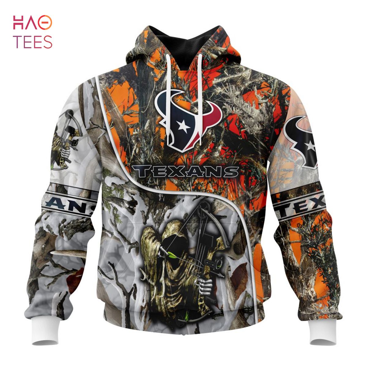 BEST NFL Houston Texans Special Fall And Winter Bow Hunting 3D Hoodie