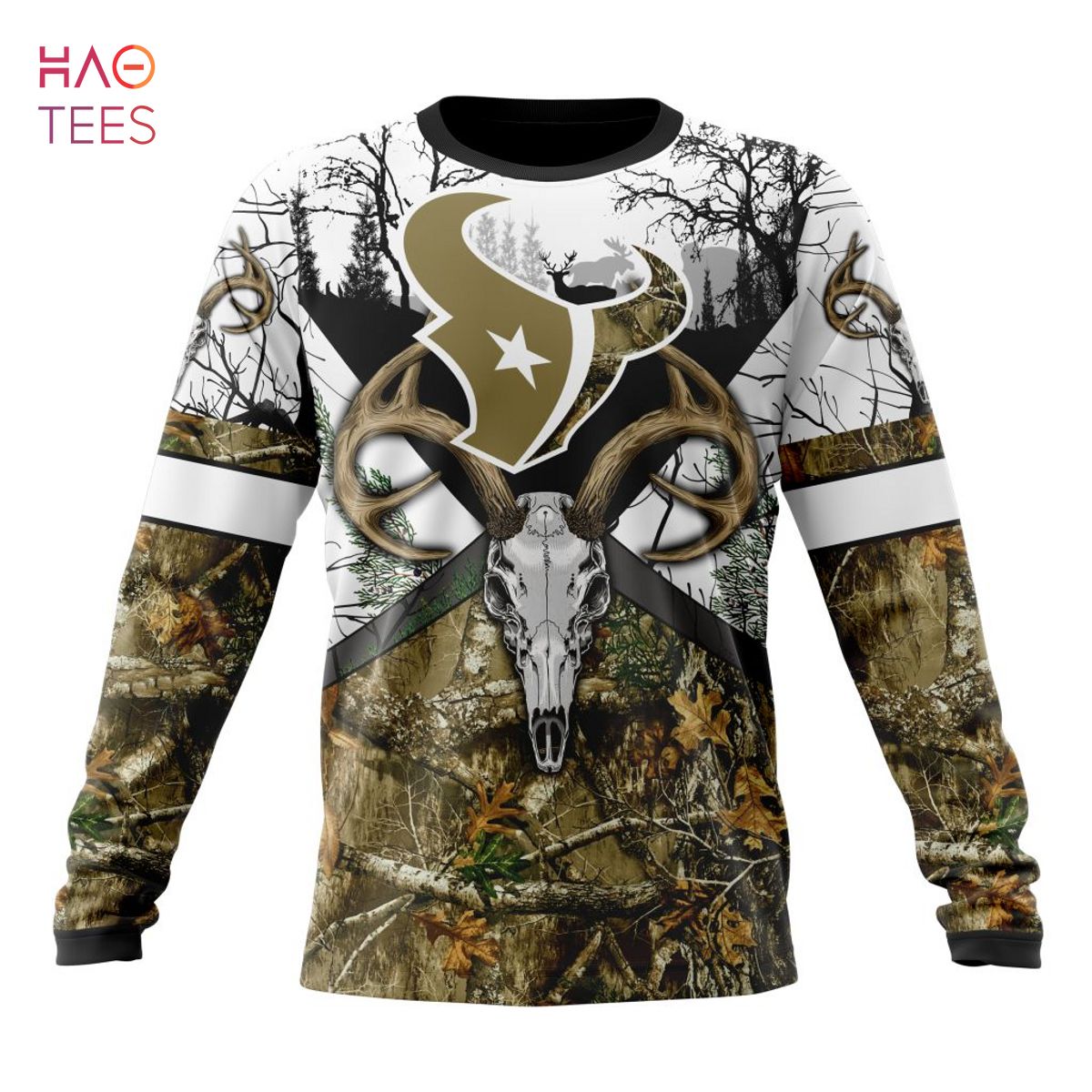 BEST NFL Houston Texans, Specialized Specialized Design Wih Deer Skull And Forest Pattern For Go Hunting 3D Hoodie BEST NFL Houston Texans, Specialized Specialized Design Wih Deer Skull And Forest Pattern For Go Hunting 3D Hoodie