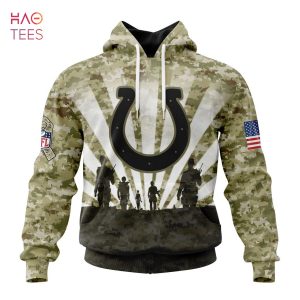 BEST NFL Indianapolis Colts Salute To Service – Honor Veterans And Their Families 3D Hoodie