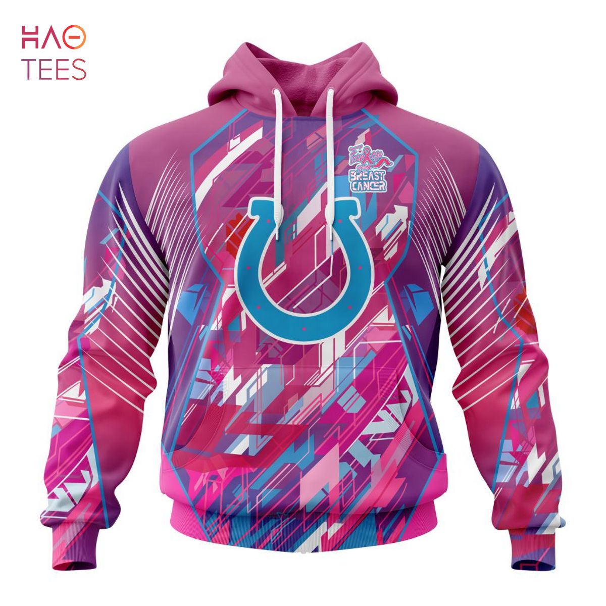 BEST NFL Indianapolis Colts, Specialized Design I Pink I Can! Fearless Again Breast Cancer 3D Hoodie