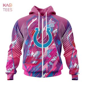 BEST NFL Indianapolis Colts, Specialized Design I Pink I Can! Fearless Again Breast Cancer 3D Hoodie