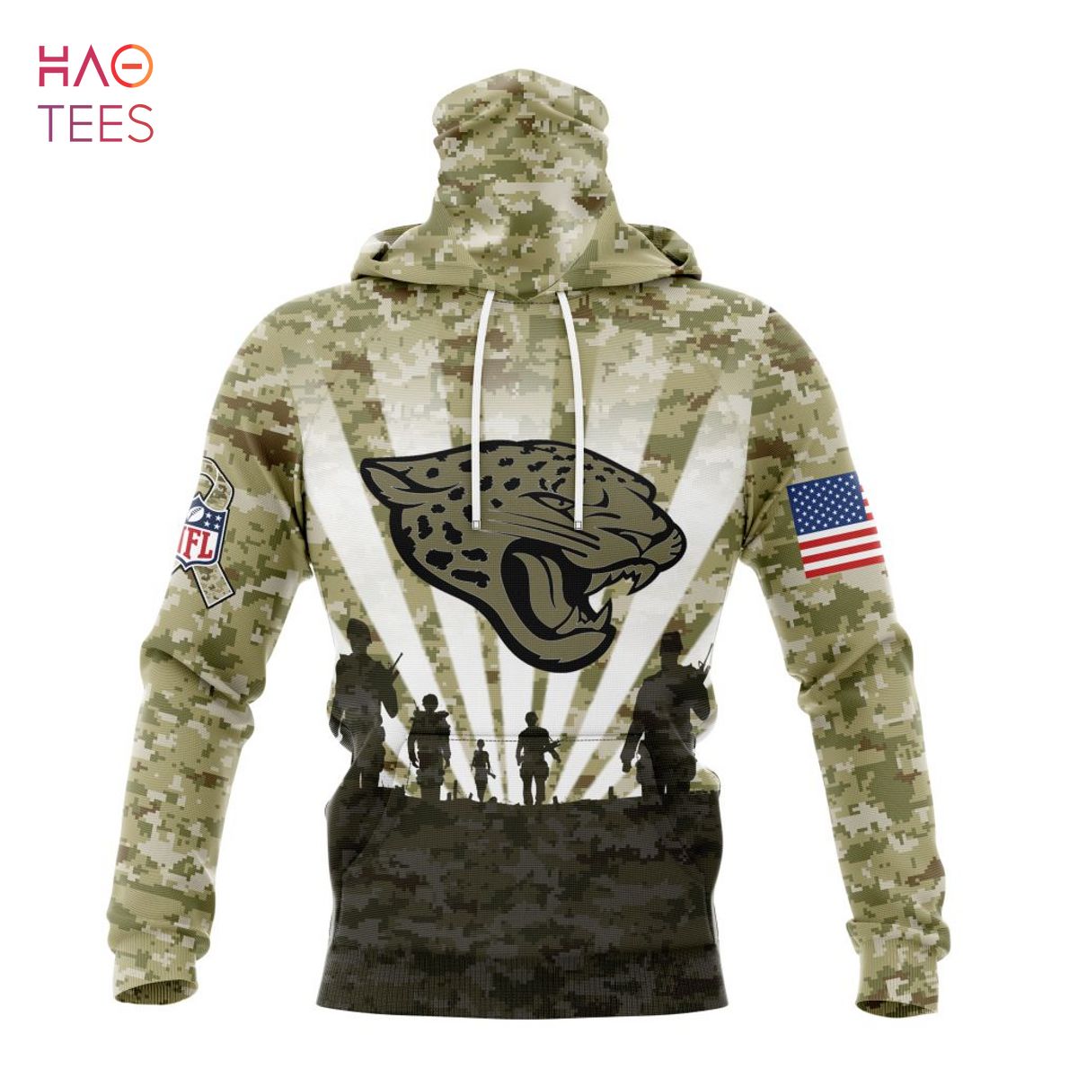 BEST NFL Jacksonville Jaguars Salute To Service - Honor Veterans And Their Families 3D Hoodie
