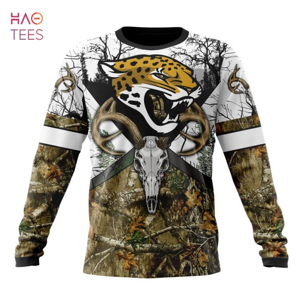 BEST NFL Jacksonville Jaguars, Specialized Specialized Design Wih Deer Skull And Forest Pattern For Go Hunting 3D Hoodie