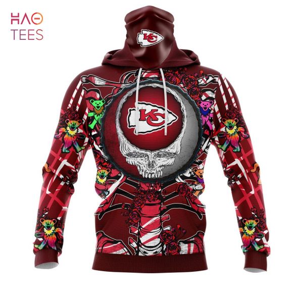 BEST NFL Kansas City Chiefs Mix Grateful Dead, Personalized Name & Number Specialized Concepts Kits 3D Hoodie