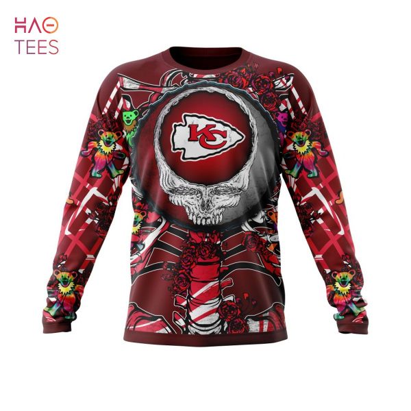 BEST NFL Kansas City Chiefs Mix Grateful Dead, Personalized Name & Number Specialized Concepts Kits 3D Hoodie