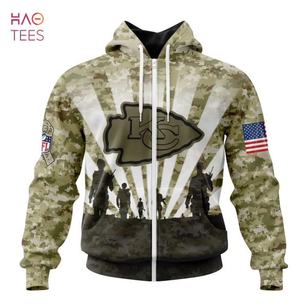 BEST NFL Kansas City Chiefs Salute To Service – Honor Veterans And Their Families 3D Hoodie
