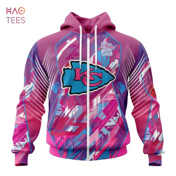 BEST NFL Kansas City Chiefs, Specialized Design I Pink I Can! Fearless Again Breast Cancer 3D Hoodie