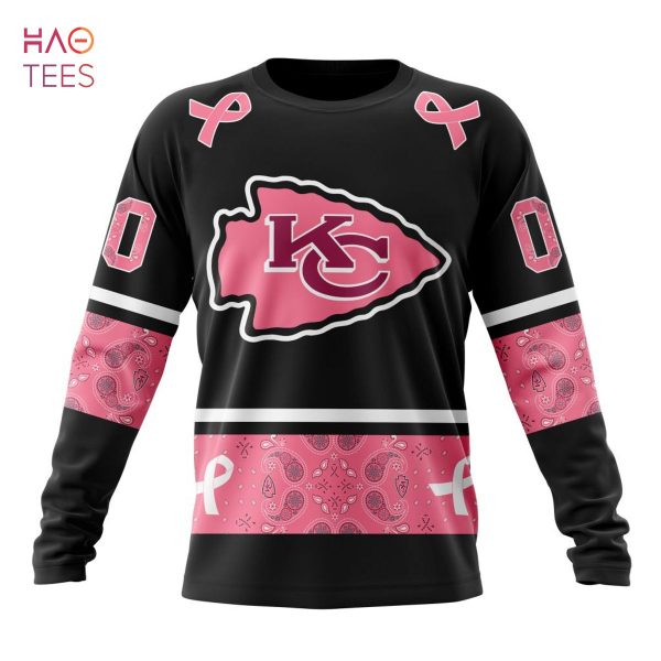 BEST NFL Kansas City Chiefs, Specialized Design In Classic Style With Paisley! IN OCTOBER WE WEAR PINK BREAST CANCER 3D Hoodie