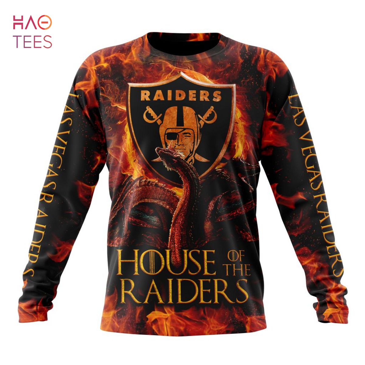 BEST NFL Las Vegas Raiders GAME OF THRONES - HOUSE OF THE RAIDERS 3D Hoodie