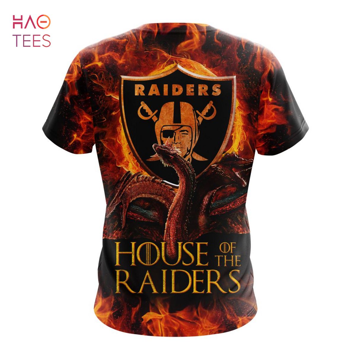 BEST NFL Las Vegas Raiders GAME OF THRONES - HOUSE OF THE RAIDERS 3D Hoodie