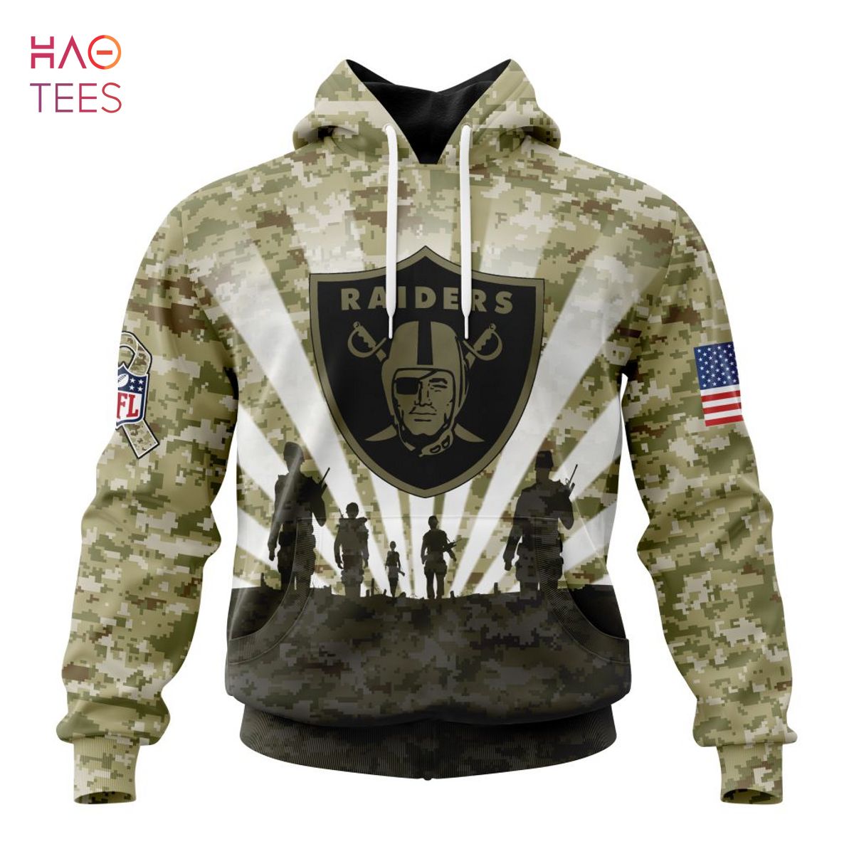 Las Vegas Raiders NFL Honor US Navy Veterans All Gave Some Some Gave All  Personalized Hoodie T Shirt - Growkoc