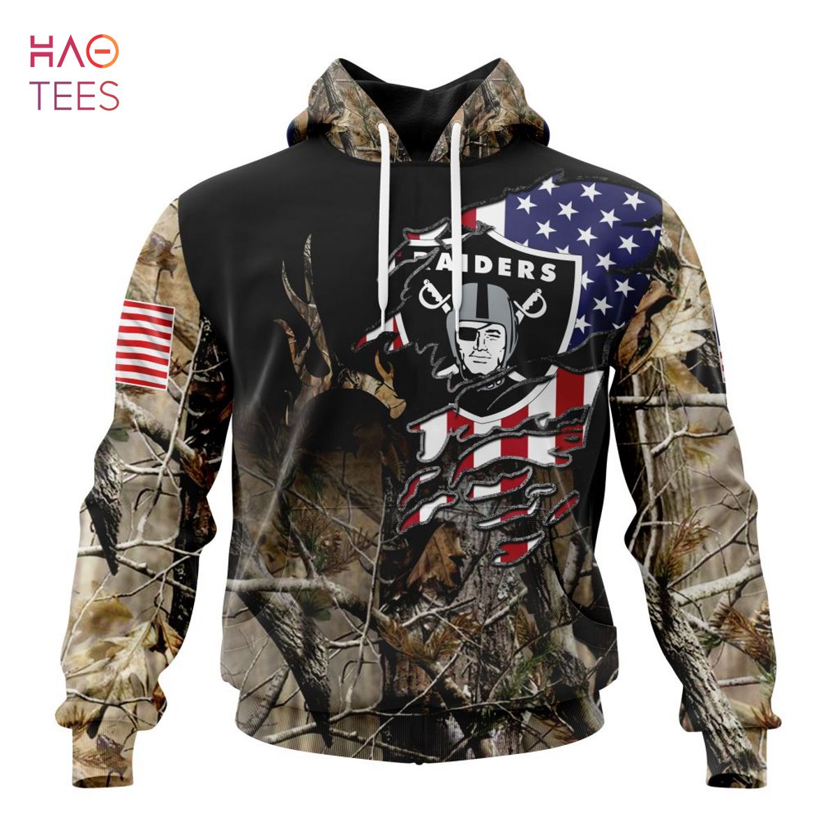 Las Vegas Raiders Brown 3D Hoodie Raiders Camo Brown Military 3d Sweatshirt  American Football Gifts - Best Seller Shirts Design In Usa