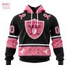 BEST NFL Las Vegas Raiders, Specialized Design I Pink I Can! IN OCTOBER WE WEAR PINK BREAST CANCER 3D Hoodie