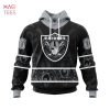 BEST NFL Las Vegas Raiders, Specialized Specialized Design Wih Deer Skull And Forest Pattern For Go Hunting 3D Hoodie