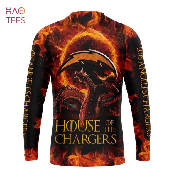 BEST NFL Los Angeles Chargers GAME OF THRONES – HOUSE OF THE CHARGERS 3D Hoodie