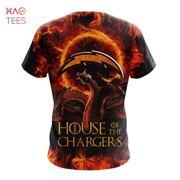BEST NFL Los Angeles Chargers GAME OF THRONES – HOUSE OF THE CHARGERS 3D Hoodie