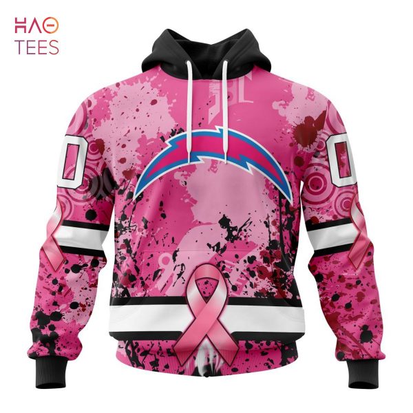 BEST NFL Los Angeles Chargers, Specialized Design I Pink I Can! IN OCTOBER WE WEAR PINK BREAST CANCER 3D Hoodie