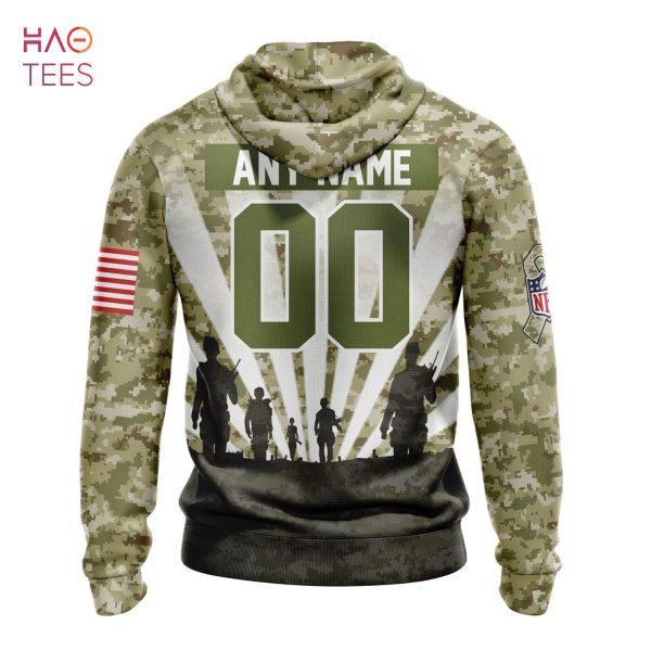BEST NFL Los Angeles Rams Salute To Service – Honor Veterans And Their Families 3D Hoodie