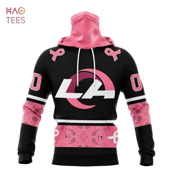 BEST NFL Los Angeles Rams, Specialized Design In Classic Style With Paisley! IN OCTOBER WE WEAR PINK BREAST CANCER 3D Hoodie