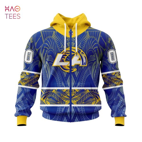 BEST NFL Los Angeles Rams, Specialized Native With Samoa Culture 3D Hoodie