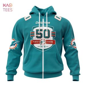 Men's Miami Dolphins 50th perfect season Baseball Jersey -   Worldwide Shipping