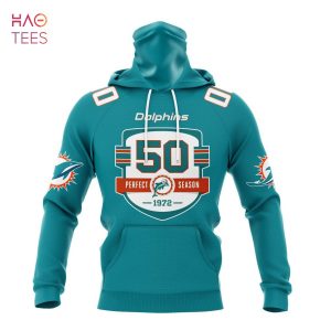 BEST NFL Miami Dolphins 50th Anniversary Of The 1972 Perfect Season White  Kits 3D Hoodie