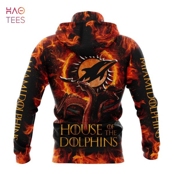 BEST NFL Miami Dolphins GAME OF THRONES – HOUSE OF THE DOLPHINS 3D Hoodie
