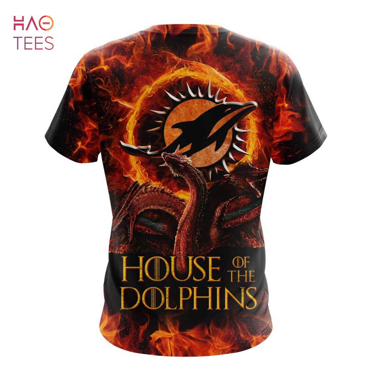BEST NFL Miami Dolphins GAME OF THRONES - HOUSE OF THE DOLPHINS 3D Hoodie