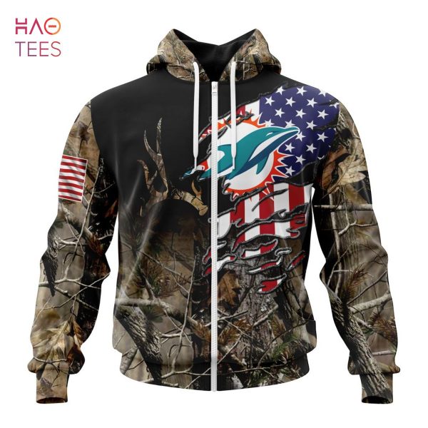 BEST NFL Miami Dolphins Special Camo Realtree Hunting 3D Hoodie
