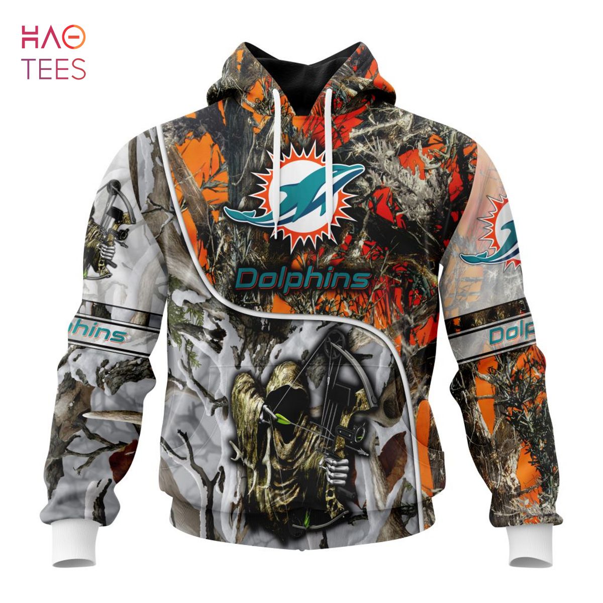 BEST NFL Miami Dolphins Special Fall And Winter Bow Hunting 3D Hoodie
