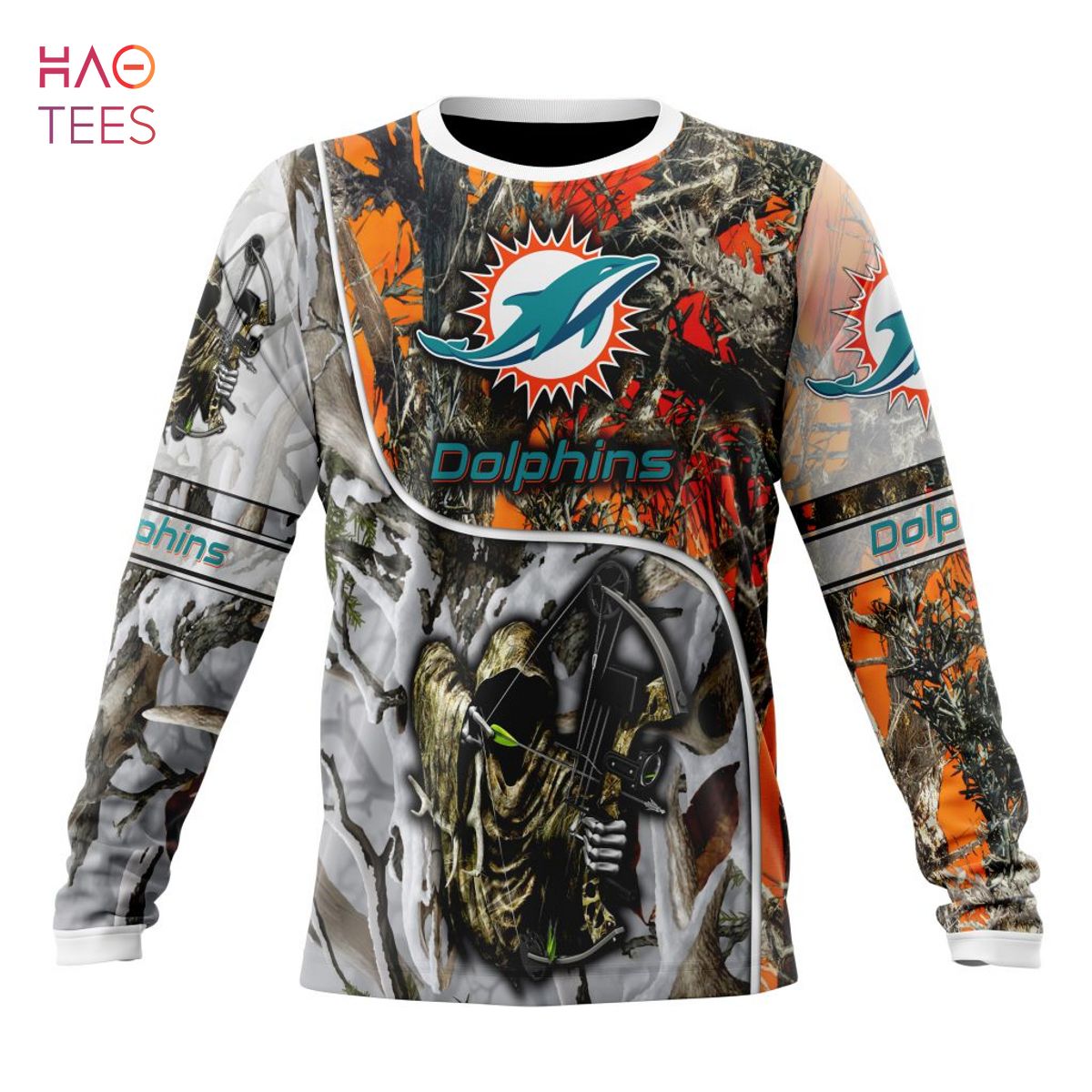 BEST NFL Miami Dolphins Special Fall And Winter Bow Hunting 3D Hoodie