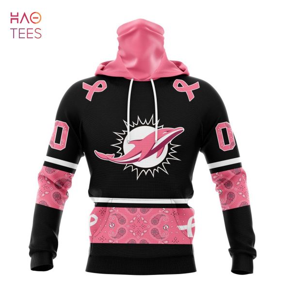 BEST NFL Miami Dolphins, Specialized Design In Classic Style With Paisley! IN OCTOBER WE WEAR PINK BREAST CANCER 3D Hoodie