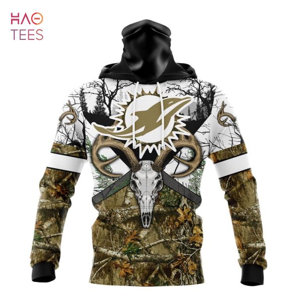 BEST NFL Miami Dolphins, Specialized Specialized Design Wih Deer Skull And Forest Pattern For Go Hunting 3D Hoodie