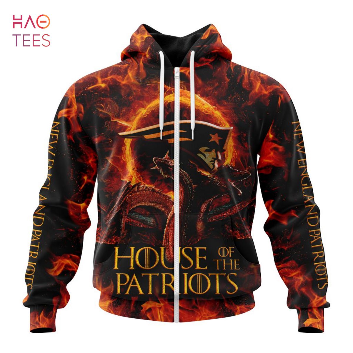 BEST NFL New England Patriots GAME OF THRONES - HOUSE OF THE PATRIOTS 3D Hoodie