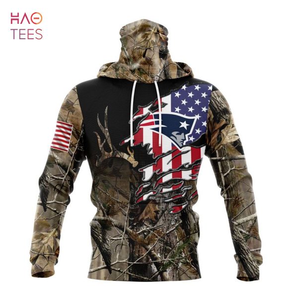 BEST NFL New England Patriots Special Camo Realtree Hunting 3D Hoodie